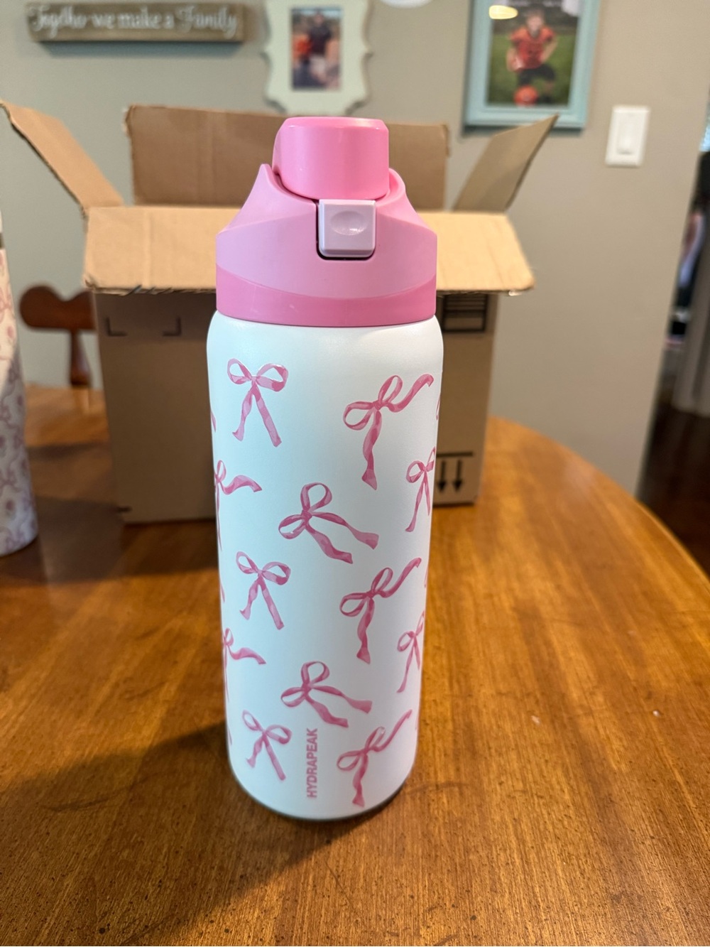 HydraPeak Pink Ribbon Stainless Water Bottle